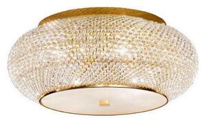 Ideal Lux - Křišťálové stropní svítidlo PASHA 10xE14/40W/230V pr. 55 cm zlatá