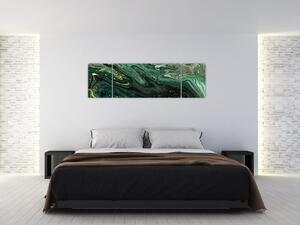 Obraz - Zelený mramor (170x50 cm)