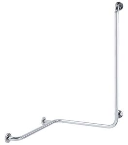 Bemeta Design HELP: Madlo, ve tvaru L, rohové, pravé, s krytkou, nerez, lesk - 301122021
