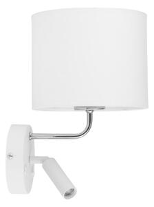 LED Flexibilní svítidlo RICHI 1xE27/15W/230V + LED/3W/230V bílá