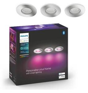 Philips-SADA 3xLED RGB Stmívatelné koupelnové svítidlo Hue 1xGU10/5,7W/230V IP44
