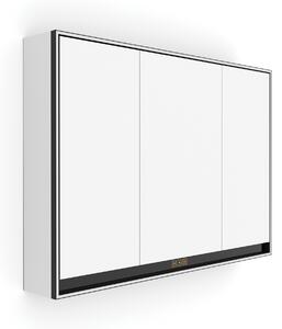 Černá LED podsvícená zrcadlová skříňka 1000