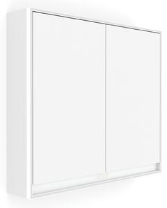 Bílá LED podsvícená zrcadlová skříňka 800