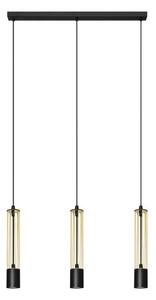 LED Lustr na lanku BARS 3xGU10/4,8W/230V zlatá/černá