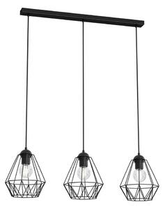 Lustr na lanku BERGEN 3xE27/60W/230V černá