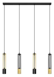 LED Lustr na lanku BARS 4xGU10/4,8W/230V černá/zlatá
