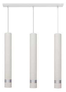 LED Lustr na lanku TUBA 3xGU10/4,8W/230V bílá/lesklý chrom