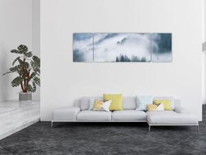 Obraz - Stromy v mlze (170x50 cm)