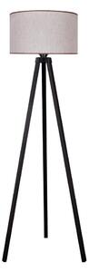 Duolla - Stojací lampa 1xE27/60W/230V pr. 44 cm béžová/wenge