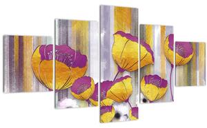 Obraz - Ilustrace květin (125x70 cm)