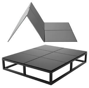 VEVOR Podpěra pod matrace, celá velikost 192x138 cm, skládací, s suchými zipy, PP jádro potažené 600D Oxford tkaninou, zabraňuje prohýbání pro kovové rámy, palandy a rozkládací pohovky