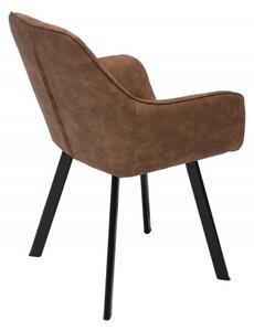 Moderní designová židle Ventura v hnědé barvě 59cm