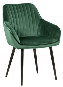 Retro stylové křeslo Null 84cm zelené s područkami