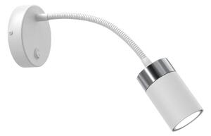 Flexibilní lampička JOKER 1xGU10/8W/230V bílá/matný chrom