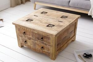 Industriální konferenční stolek Steele Craft 70cm s úložným prostorem