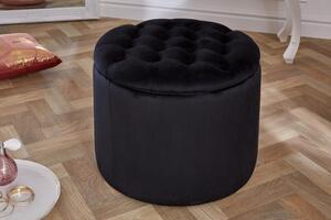 Moderní taburetka Modern Barock černá 50cm
