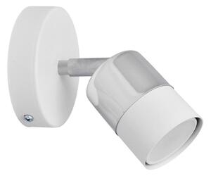 LED Nástěnné bodové svítidlo TUBSSON 1xGU10/4,8W/230V bílá/lesklý chrom