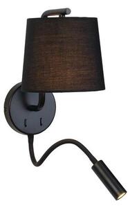 Zambelis H57 - LED Flexibilní svítidlo LED/3W + 1xE27/40W/230V černá