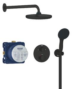 Grohe Vitalio Start sprchová sada pod omítku s termostatem s dešťovou sprchou černá 348832430