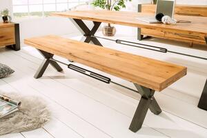 Industriální designová lavice Adin 180cm