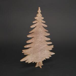 AMADEA Dřevěný 3D strom šedohnědý, výška 15 cm
