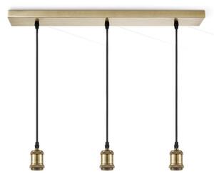 Napájecí kabel VINTAGE 3xE27/40W/230V mosaz