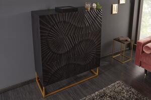 Designová art-deco skříňka Cumbria II z mangového dřeva