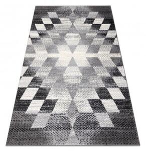 Koberec KAKE 25812677 Geometric - Romby 3D šedý/černý