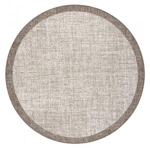 Koberec SIZAL FLOORLUX kruh 20401 Ramka šampan/taupe