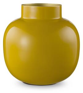 Pip Studio mini kovová váza 10cm, žlutá (Oválná váza Metal, žlutá)