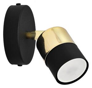 LED Nástěnné bodové svítidlo TUBSSON 1xGU10/4,8W/230V černá/zlatá