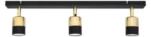LED Bodové svítidlo TUBSSON 3xGU10/4,8W/230V černá/zlatá