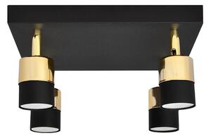 LED Bodové svítidlo TUBSSON 4xGU10/4,8W/230V černá/zlatá