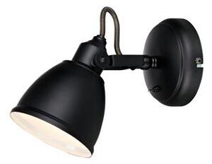 Markslöjd Fjällbacka nástěnné svítidlo 1x40 W černá 105814