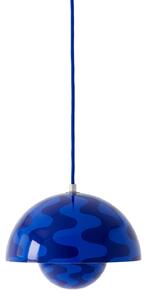Závěsná lampa Flowerpot VP1 Ø 23 cm "Cobalt Blue / Twilight Blue Pattern" &Tradition