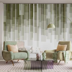 Fototapety Texturované svislé obdélníky s proměnlivou průhledností a v různých odstínech zelené,, Fototapety abstraktní, w09889 : uwalls.cz