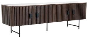 Eleonora Hnědý dřevěný TV stolek Remi 170 x 45 cm