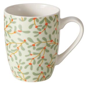 Boltze Home Collections Hrníček Mistletoe zelený