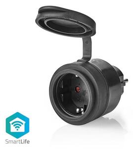 Nedis Wi-FiPO110FBK- Chytrá zásuvka 3680W/230V/Schuko Typ F/16A Wi-Fi IP44 černá