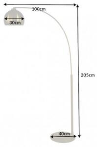 Moderní stojací lampa Georgia ve zlaté barvě 205cm