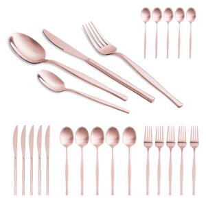 Sada příborů nerez 24 ks mirror Rosegold Metallic Line