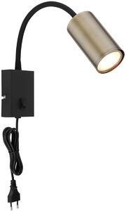 Globo Lighting Robby nástěnné svítidlo 1x25 W černá-mosaz 57911WM
