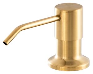 Gamma Simple, dávkovač saponátu pro kuchyňský dřez 400ml, zlatá matná, GMA-DOZ-BGD