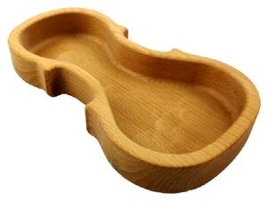 AMADEA Dřevěná miska ve tvaru houslí, masivní dřevo, rozměr: 17x30x4,5 cm