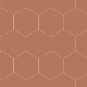 Geometrická vliesová tapeta na zeď, hnědá, 139376 Bloom, Esta Home