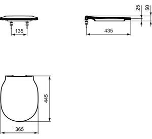 Ideal Standard Connect WC sedátko slim softclose E036601