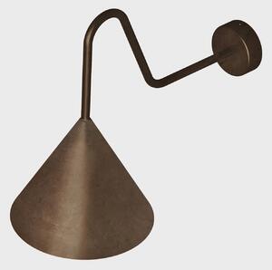 Il Fanale 286.07.FF Cone, nástěnné kovové svítidlo v antické úpravě, 1xE14 max 10W, prům. 21cm, výška 33cm