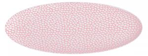 Lunasol - Oválný talíř strukturovaný skin / bílý 33 x 13 cm - Flow (491183)
