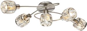 Globo Lighting Kris stropní světlo 5x40 W chrom-průhledná 54356-5