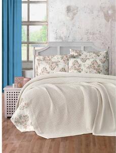 Krémový bavlněný přehoz 220x240 cm Waffle – Mila Home
